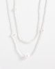 ASOS DESIGN ASOS DESIGN 2 pack stationed faux pearl necklace in white - 1