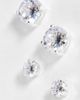ASOS DESIGN ASOS DESIGN 2 pack stud earring set with crystal in silver - 4