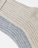 ASOS DESIGN ASOS DESIGN 2 pack wool boot ankle socks in light gray and oatmeal-Multi - 3