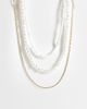 ASOS DESIGN ASOS DESIGN 3-pack pearl and chain necklaces in gold - 1