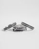 ASOS DESIGN ASOS DESIGN 3 pack engraved detail and feather ring in silver - 1