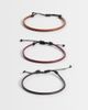 ASOS DESIGN ASOS DESIGN 3 pack faux leather bracelet in multi - 1