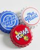 ASOS DESIGN ASOS DESIGN 3 pack graphic bottle cap badges in multi - 3
