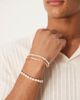 ASOS DESIGN ASOS DESIGN 3 pack pearl and metal bead bracelets in gold - 3