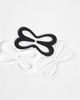ASOS DESIGN ASOS DESIGN 3 pack racer back bra clips in white, black & clear-Multi - 2
