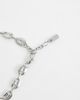 ASOS DESIGN ASOS DESIGN 3 pack square crystal and geometric link chain bracelet in silver - 3