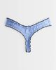 ASOS DESIGN ASOS DESIGN 3 pack woven scrunchie thong in blue striped print-Multi - 2