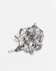 ASOS DESIGN ASOS DESIGN 3D rose brooch in burnished silver tone - 3