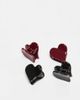 ASOS DESIGN ASOS DESIGN 4-pack hair claws with heart design in multi - 2