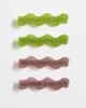 ASOS DESIGN ASOS DESIGN 4-pack sparkle clips in green and pink-Multi - 1