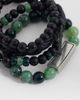 ASOS DESIGN ASOS DESIGN 4 pack beaded and rope bracelets in black and green-Blue - 3