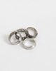 ASOS DESIGN ASOS DESIGN 4 pack chain and engraved row ring in silver - 2