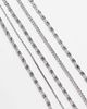 ASOS DESIGN ASOS DESIGN 5 pack swirl link and chain bracelet in burnished silver - 2