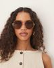 ASOS DESIGN ASOS DESIGN 70s sunglasses in ombre crystal fade with metal arms-Multi - 1