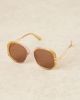 ASOS DESIGN ASOS DESIGN 70s sunglasses in ombre crystal fade with metal arms-Multi - 3