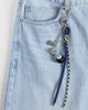 ASOS DESIGN ASOS DESIGN 8 ball dice and rope carabiner jeans clip in silver - 3