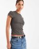 ASOS DESIGN ASOS DESIGN 90s Baby tee in charcoal-Gray - 1
