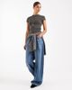 ASOS DESIGN ASOS DESIGN 90s Baby tee in charcoal-Gray - 2