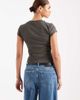 ASOS DESIGN ASOS DESIGN 90s Baby tee in charcoal-Gray - 4