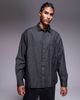 ASOS DESIGN ASOS DESIGN 90s oversized denim shirt in black - 1