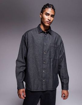 ASOS DESIGN ASOS DESIGN 90s oversized denim shirt in black