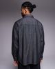 ASOS DESIGN ASOS DESIGN 90s oversized denim shirt in black - 3