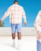 ASOS DESIGN ASOS DESIGN 90s oversized summer brights check shirt in white-Orange - 2