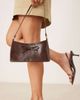 ASOS DESIGN ASOS DESIGN 90s shoulder bag with bow in washed chocolate-Brown - 1