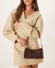 ASOS DESIGN ASOS DESIGN 90s shoulder bag with bow in washed chocolate-Brown - 4