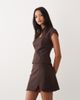 ASOS DESIGN ASOS DESIGN A-line mini skirt in brown - part of a set - 1