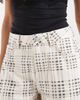 ASOS DESIGN ASOS DESIGN a-line shorts in plaid-Brown - 4