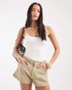 ASOS DESIGN ASOS DESIGN a line shorts in sand wash - part of a set-Neutral - 1