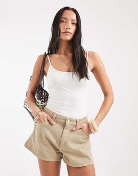 ASOS DESIGN ASOS DESIGN a line shorts in sand wash - part of a set-Neutral