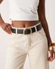 ASOS DESIGN ASOS DESIGN abstract buckle waist and hip jeans belt in black - 1