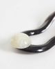 ASOS DESIGN ASOS DESIGN abstract French hair pin in brown resin-Multi - 2