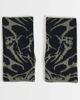 ASOS DESIGN ASOS DESIGN abstract pattern palm warmer fingerless glove in black - 1