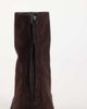 ASOS DESIGN ASOS DESIGN Adeline front zip chunky ankle boots chocolate suedette-Brown - 4