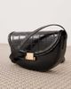 ASOS DESIGN ASOS DESIGN adjustable crossbody bag with clip hardware detail in black croc - 2