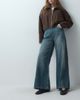 ASOS DESIGN ASOS DESIGN adjustable waistband straight leg jeans in blue vintage wash - 1