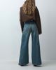 ASOS DESIGN ASOS DESIGN adjustable waistband straight leg jeans in blue vintage wash - 3