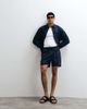 ASOS DESIGN ASOS DESIGN all-over floral print shorts with linen in navy - part of a set - 1