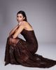 ASOS DESIGN ASOS DESIGN all over sequin maxi dress with lace godets in chocolate-Brown - 1