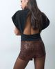 ASOS DESIGN ASOS DESIGN allover sequin micro shorts in chocolate-Brown - 4