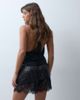 ASOS DESIGN ASOS DESIGN allover sequin shorts with lace trim in black - 4