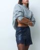 ASOS DESIGN ASOS DESIGN allover sequin shorts with lace trim in inky blue-Navy - 1