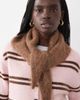 ASOS DESIGN ASOS DESIGN alpaca wool mix knitted triangle scarf in chocolate-Brown - 1