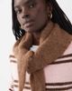 ASOS DESIGN ASOS DESIGN alpaca wool mix knitted triangle scarf in chocolate-Brown - 3