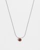 ASOS DESIGN ASOS DESIGN amber stone pendant necklace in silver - 1