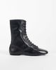 ASOS DESIGN ASOS DESIGN Anais premium leather lace up sock boots in black - 1