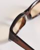 ASOS DESIGN ASOS DESIGN angled light tint sunglasses in crystal brown with light brown lens - 2